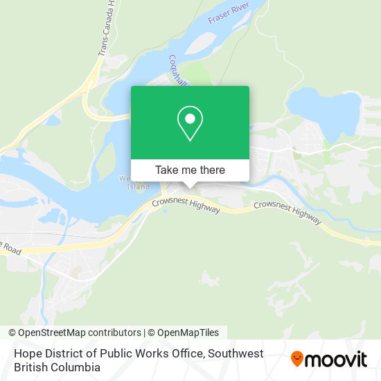 Hope District of Public Works Office map
