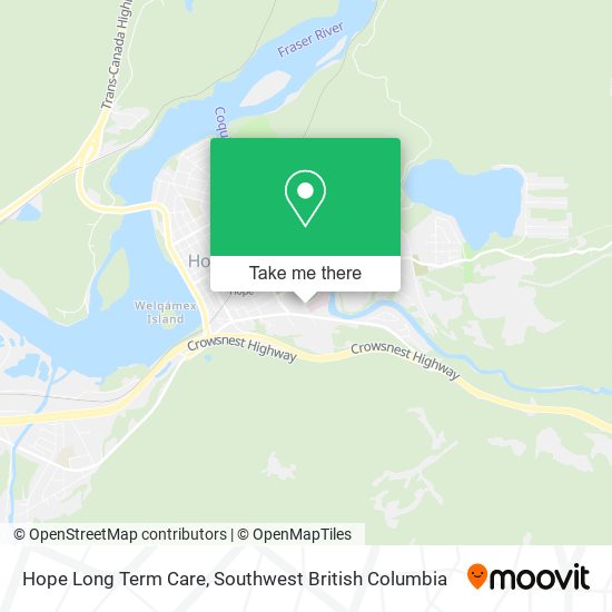 Hope Long Term Care map