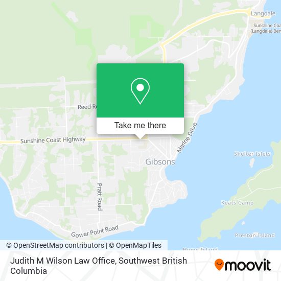 Judith M Wilson Law Office map