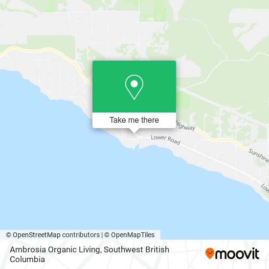 Ambrosia Organic Living map