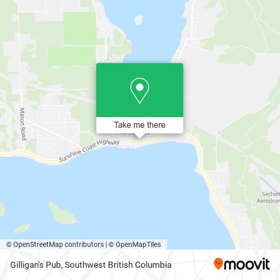 Gilligan's Pub map