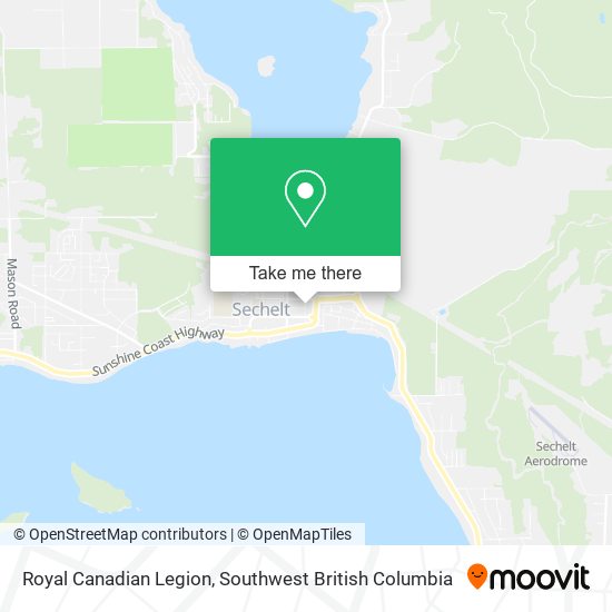 Royal Canadian Legion map