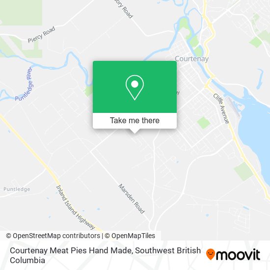Courtenay Meat Pies Hand Made map
