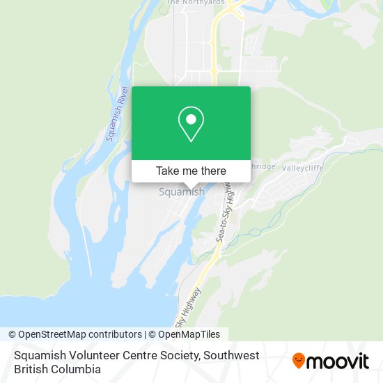 Squamish Volunteer Centre Society map