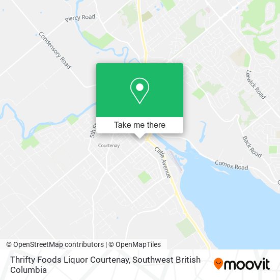 Thrifty Foods Liquor Courtenay map