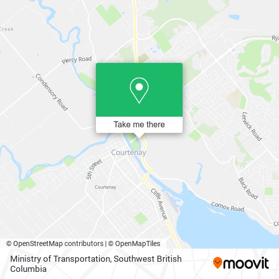 Ministry of Transportation map