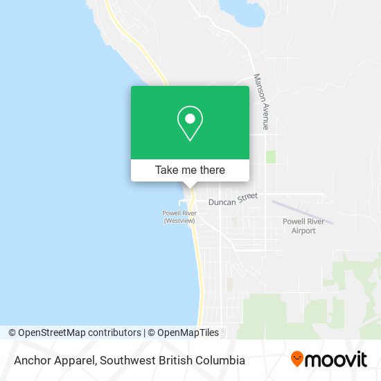 Anchor Apparel map