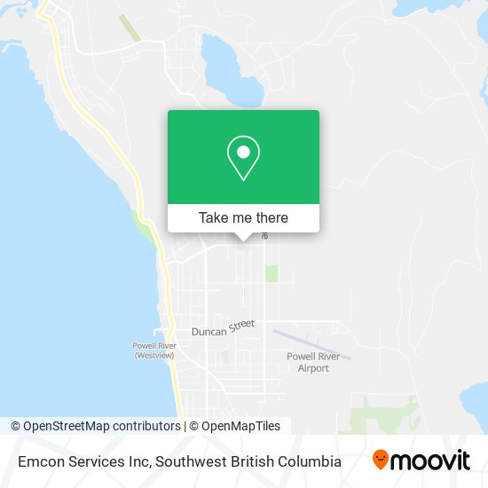Emcon Services Inc map