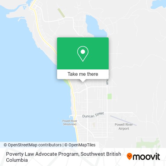 Poverty Law Advocate Program map