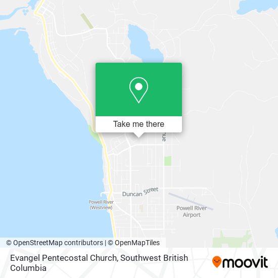 Evangel Pentecostal Church map