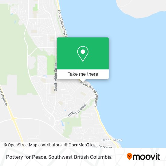 Pottery for Peace map