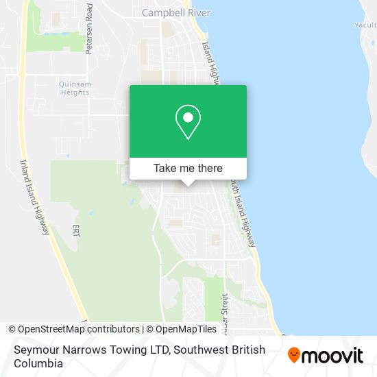 Seymour Narrows Towing LTD map