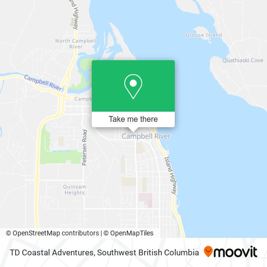 TD Coastal Adventures map