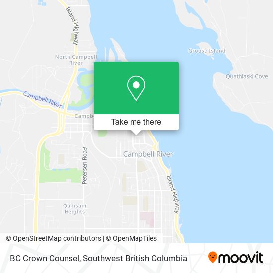 BC Crown Counsel map