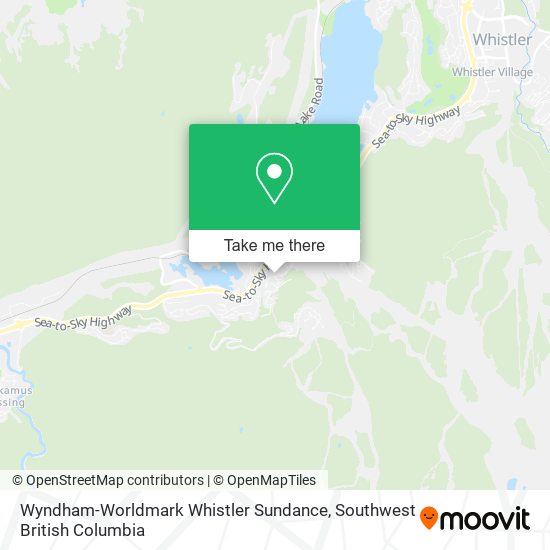 Wyndham-Worldmark Whistler Sundance map