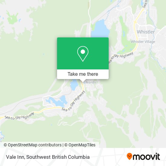Vale Inn map