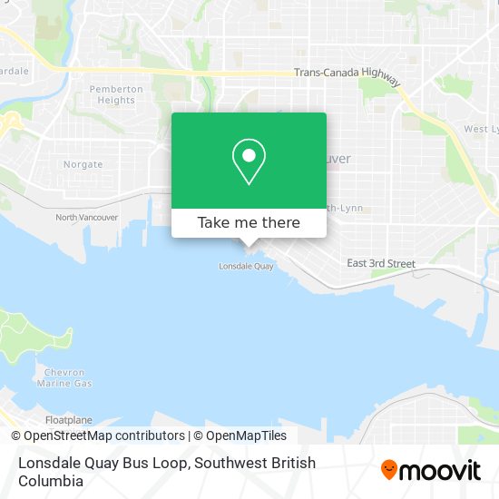 Lonsdale Quay Bus Loop map