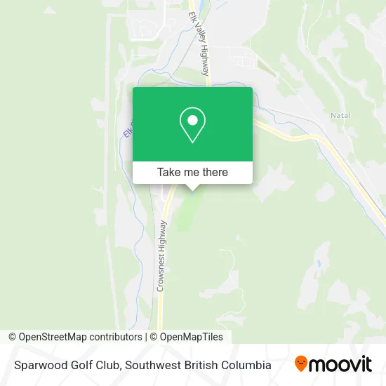 Sparwood Golf Club map