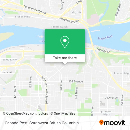 Canada Post map