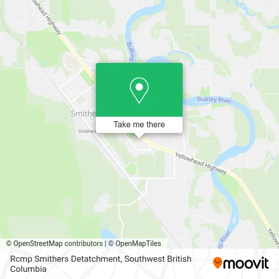 Rcmp Smithers Detatchment map