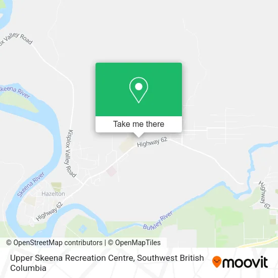 Upper Skeena Recreation Centre map