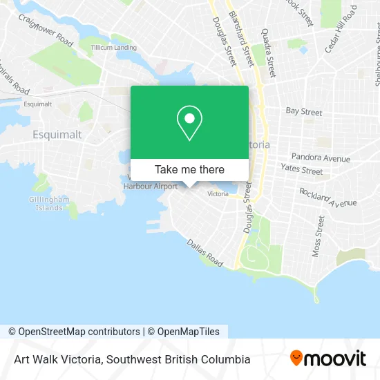 Art Walk Victoria map