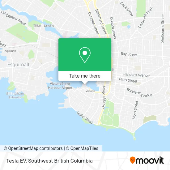 Tesla EV map
