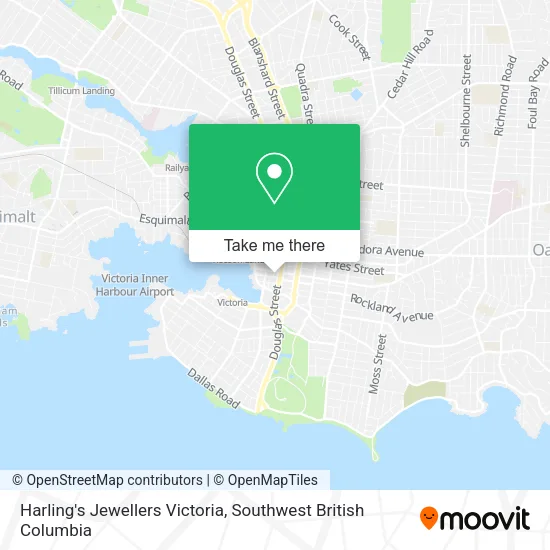 Harling's Jewellers Victoria map