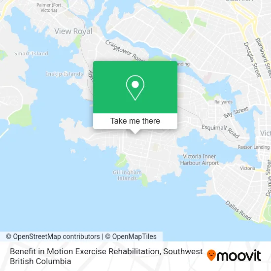 Benefit in Motion Exercise Rehabilitation map