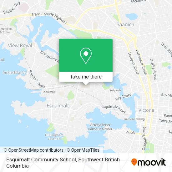 Esquimalt Community School map
