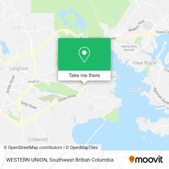 WESTERN UNION map