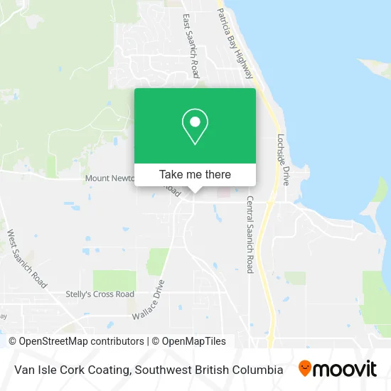 Van Isle Cork Coating map