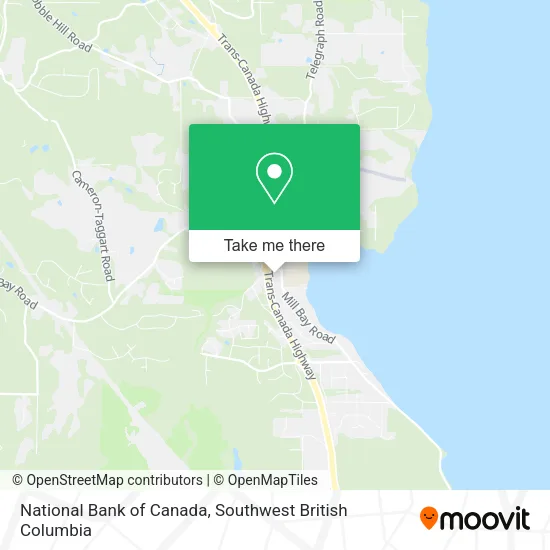 National Bank of Canada map