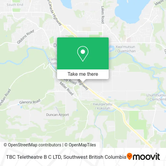 TBC Teletheatre B C LTD map