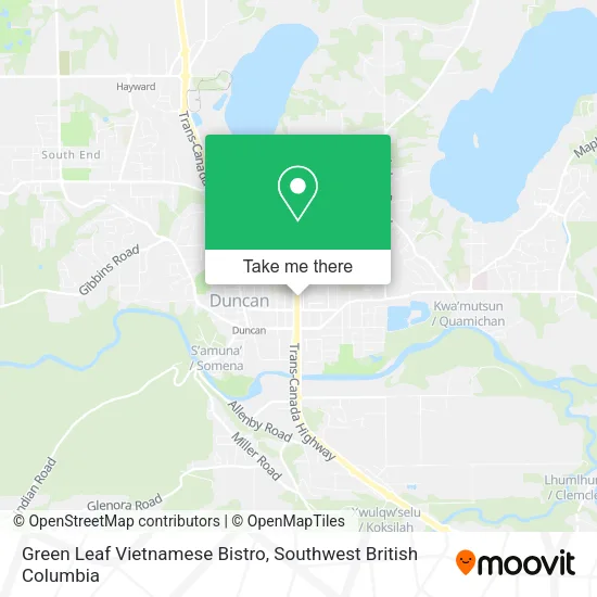 Green Leaf Vietnamese Bistro map