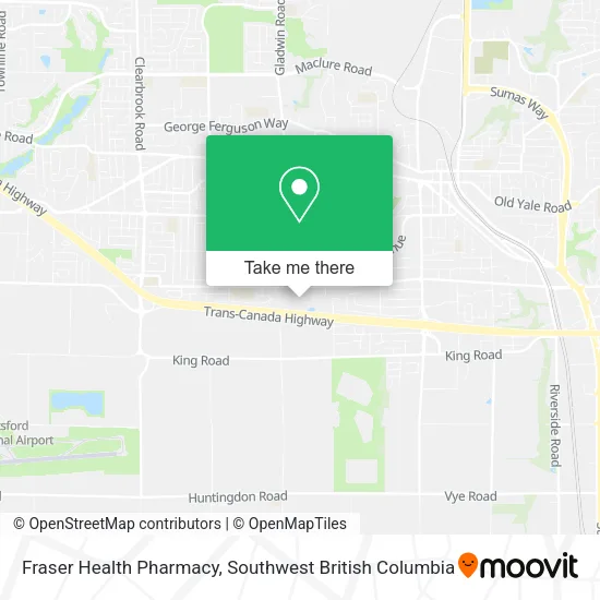 Fraser Health Pharmacy map