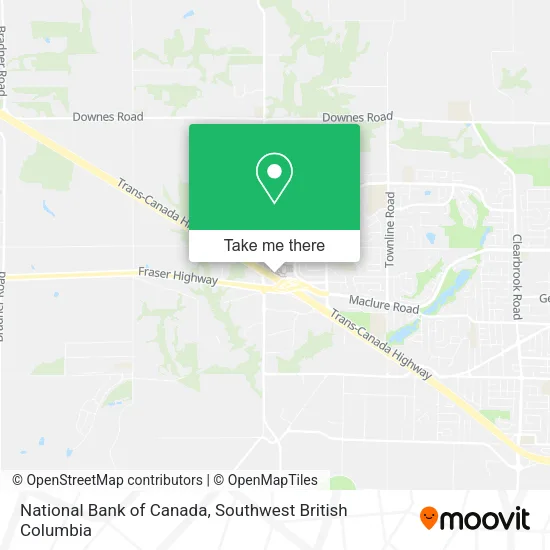 National Bank of Canada map