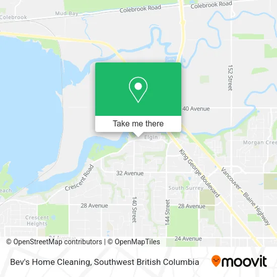 Bev's Home Cleaning map