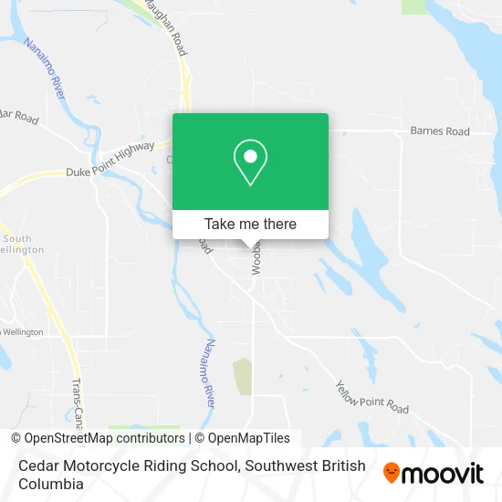 Cedar Motorcycle Riding School map