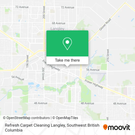 Refresh Carpet Cleaning Langley map