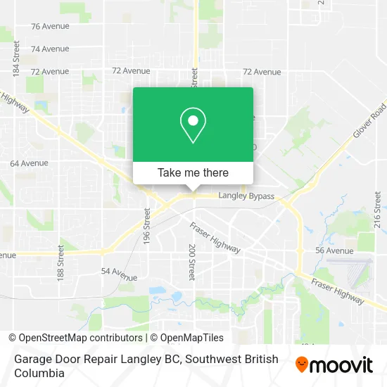 Garage Door Repair Langley BC map