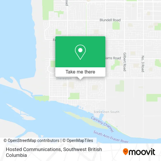Hosted Communications map