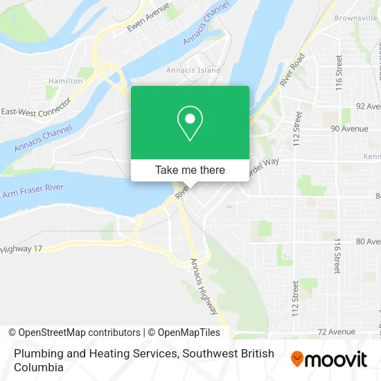 Plumbing and Heating Services map