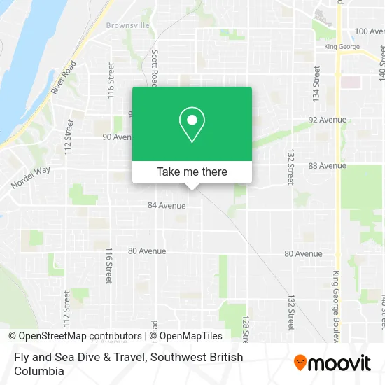 Fly and Sea Dive & Travel map