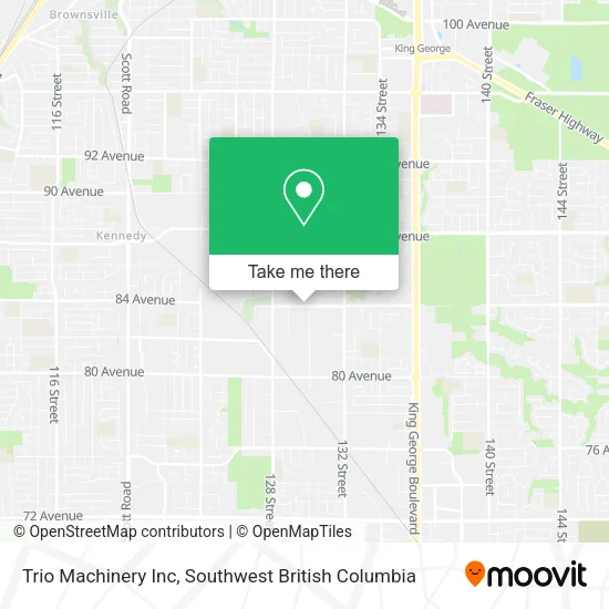 Trio Machinery Inc map