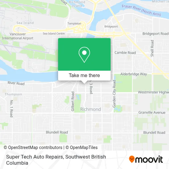 Super Tech Auto Repairs map