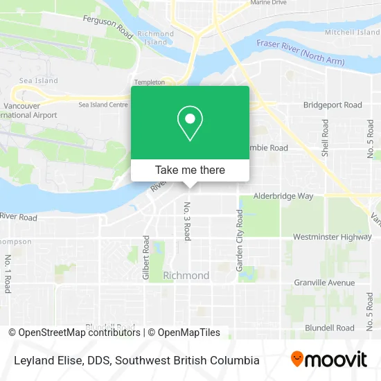 Leyland Elise, DDS map