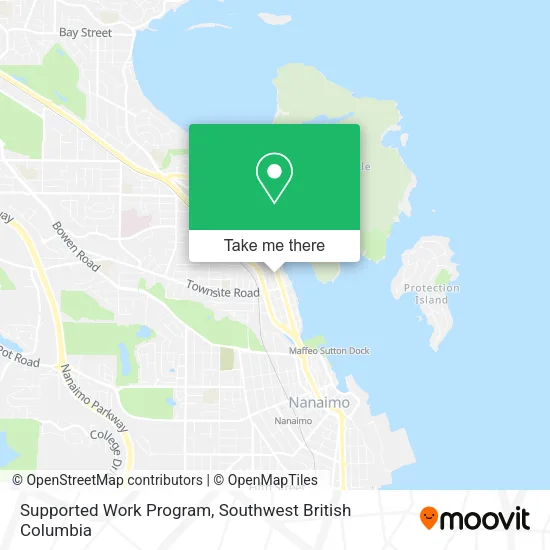 Supported Work Program map