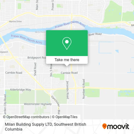 Milan Building Supply LTD map