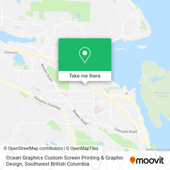 Ocean Graphics Custom Screen Printing & Graphic Design map